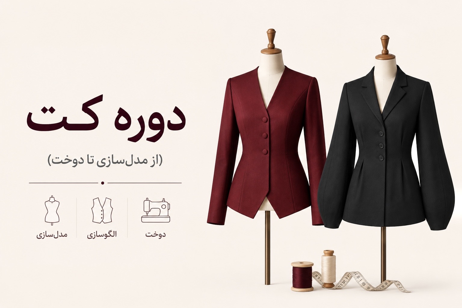 دوره  کت (از مدلسازی تا دوخت)
